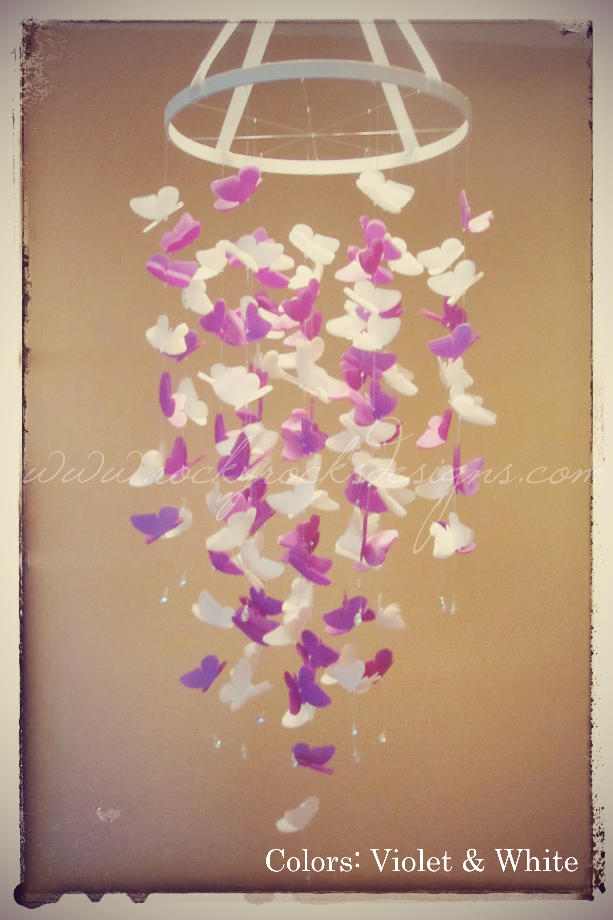 Pick 2 Colors - Mixed - Medium Vellum Butterfly Mobile